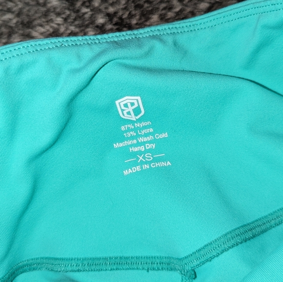 Born Primitive Rise & Grind Capri Pocket Legging Teal Mint Women's XS - Picture 8 of 11